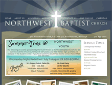 Tablet Screenshot of northwestbaptistmd.org